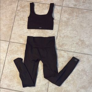 Women's Black Activewear Set